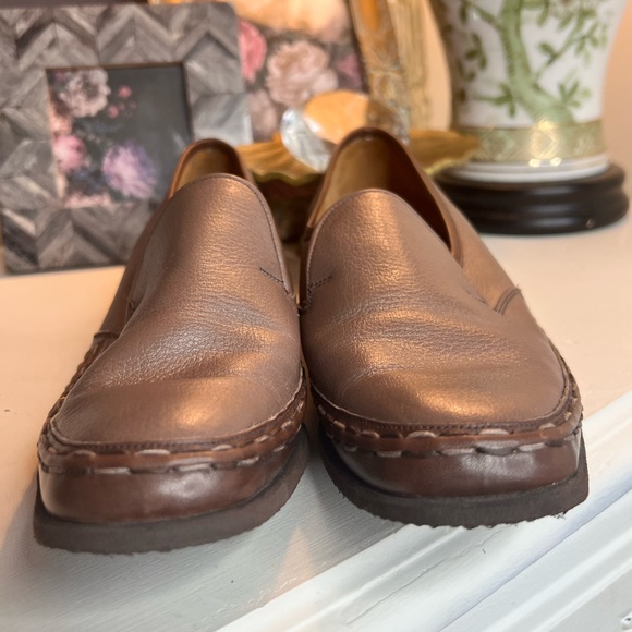 Barker of Earls Barton slip on Loafers taupe brown made in England - Picture 2 of 10